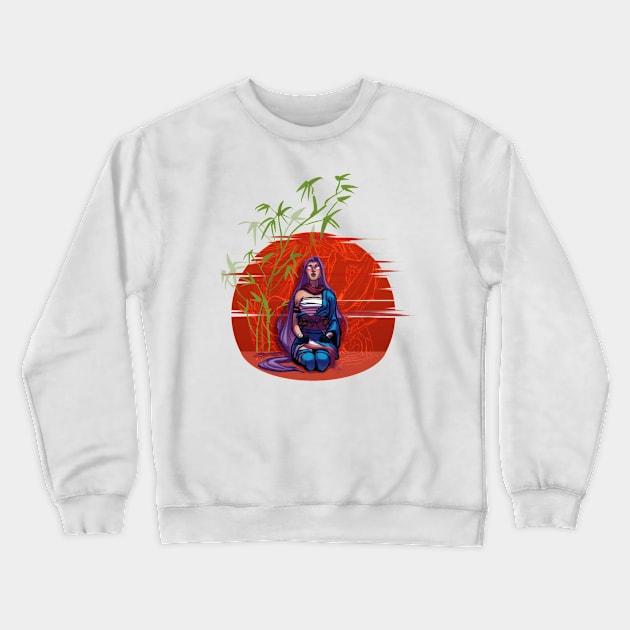 Sai - Japanese flag Crewneck Sweatshirt by tattts